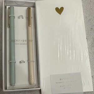 Sugar Paper Pen and Notepad Set - Mint and Cream